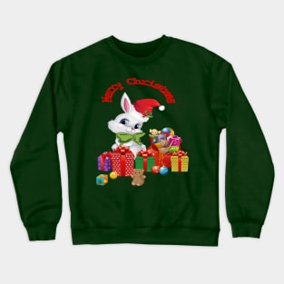 MERRY CHRISTMAS BUNNY Crewneck Sweatshirt